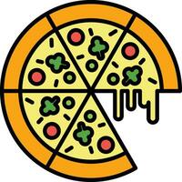 icono de vector de pizza