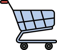 icono de vector de carrito de compras