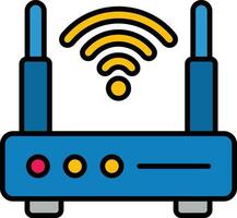 icono de vector de conexión wifi