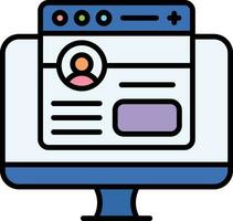 icono de vector de desarrollo frontend