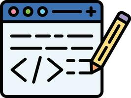 Edit Code Vector Icon
