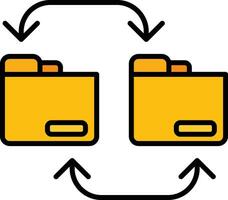 compartir archivos vector icono