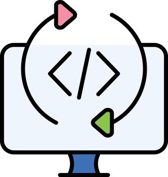 Programming Cycle Vector Icon
