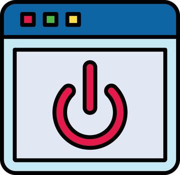 Power Interface Vector Icon