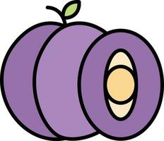 Plum Vector Icon