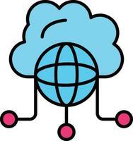 Cloud Network Vector Icon