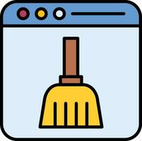 navegador limpiar vector icono