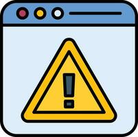 Browser Alert Vector Icon