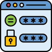 Website Password Vector Icon