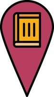Library Location Vector Icon