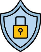 Lock Shield Vector Icon