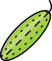 icono de vector de pepino