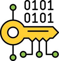 Key Encryption Vector Icon