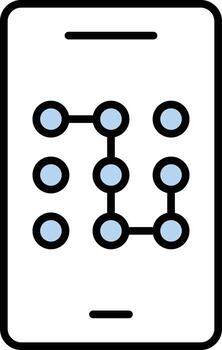 Pattern Lock Vector Icon