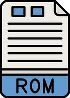 ROM vector icono