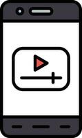 Mobile Video Vector Icon