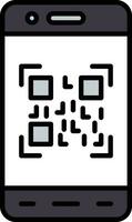 Mobile Qr Code Vector Icon