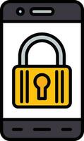 Mobile Lock Vector Icon