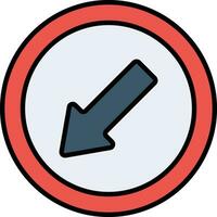 Keep Left Vector Icon