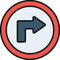 Turn Right Vector Icon