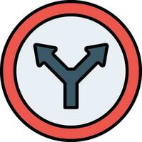 Y Intersection Vector Icon