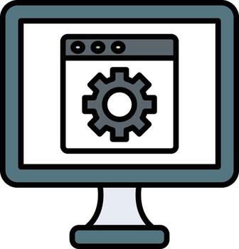 icono de vector de software