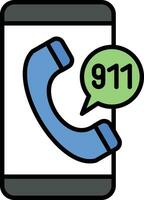 Emergency Call Vector Icon