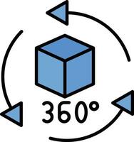 360 Degrees Vector Icon