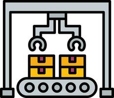 Conveyor Robot Vector Icon