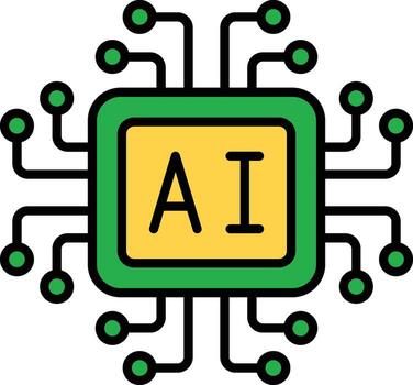 Artificial Intelligence Vector Icon