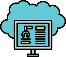 Cloud Computing Vector Icon