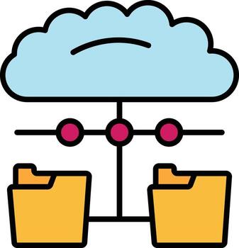 repartido datos vector icono