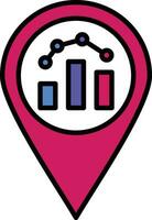 Location Analytics Vector Icon