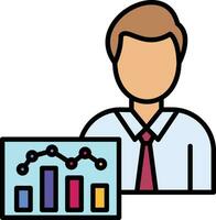 Data Analyst Vector Icon