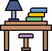 Study Desk Vector Icon