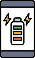 Battery Charging Full Vector Icon