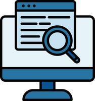 Online Search Vector Icon