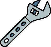 Adjustable Wrench Vector Icon