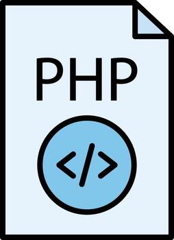 icono de vector de archivo php