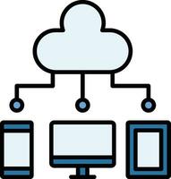 Cloud Computing Vector Icon