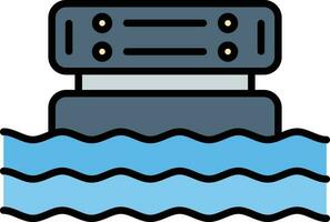 Data Lake Vector Icon