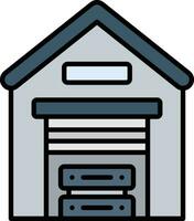 Data Warehouse Vector Icon