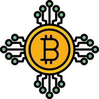 icono de vector de criptomoneda