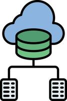 Data Infrastructure Vector Icon