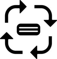 Clockwise Flow Chart Vector Icon