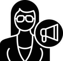 Female Influencer Vector Icon