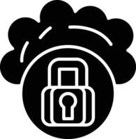 Cloud Security Vector Icon