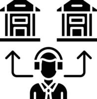 Wire Transfer Operator Vector Icon