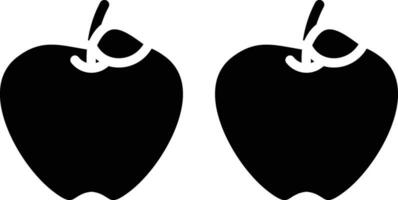 icono de vector de manzanas