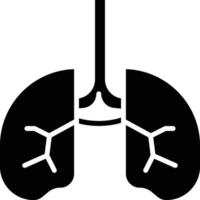 icono de vector de pulmones